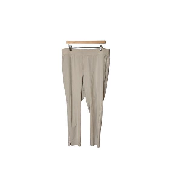 Athleta Pants - ATHLETA Brooklyn Ankle Pant Size 14 Cream Beige Work CITY PANTS Travel Pockets